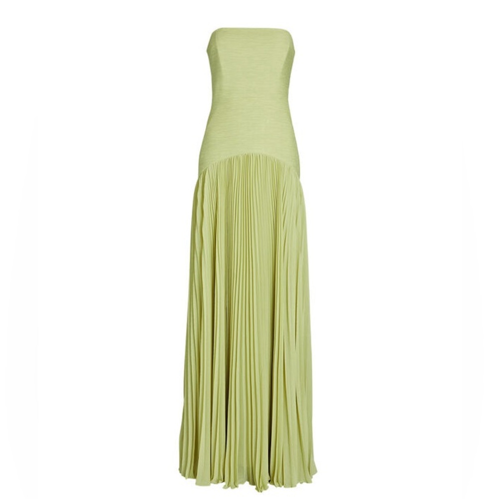 ISO: Alexis Sunniva Pleated Maxi Dress in Green in M or L